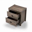Ver imagem 4 de Mesa de Cabeceira com 2 Gavetas Expresso Rústico
