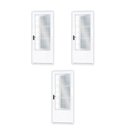 Ver imagem 1 de Kit com 3 Portas de Aço Postigo 215x85cm com Grade Quadrada Minas Sul MGM Branco