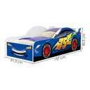 Ver imagem 3 de Cama Carro Solteiro Mdf 197x92 Cm 4042 Azul Decmade