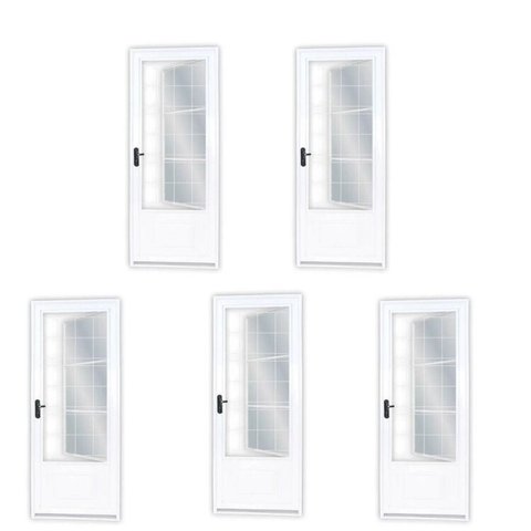 Kit com 5 Portas de Aço Postigo 215x85cm com Grade Quadrada Minas Sul Mgm