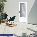 Ver imagem 3 de Kit com 5 Portas de Aço Postigo 215x85cm com Grade Quadrada Minas Sul Mgm