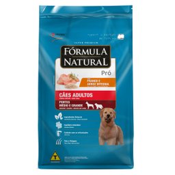Ração Fórmula Natural Pró Super Premium Cães Adultos Raças Médias e Grandes Frango e Arroz Integral - 1