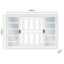 Ver imagem 5 de Kit com 2 Janelas de Aço de Correr 100x150cm 4 Folhas com Grade Minas Sul Mgm