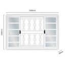 Ver imagem 3 de Kit com 2 Janelas de Aço de Correr 100x150cm 4 Folhas com Grade Minas Sul Mgm