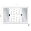 Ver imagem 5 de Kit com 2 Janelas de Aço de Correr 100x150cm 4 Folhas com Grade Minas Sul Mgm