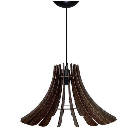 Pendente Utron Ana Clara Cor Madeira Ajustável em 3 Posições