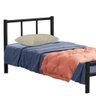 Cama de Ferro Tubular Solteiro Preto Primoart - 3