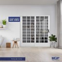 Ver imagem 2 de Kit com 2 Portas de Aço de Correr 215x160cm Minas Sul MGM Branco