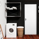 Ver imagem 6 de Kit 2 Portas de Aço Laminada 215x75cm Minas Sul MGM Abertura Direita Branco