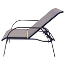 Ver imagem 3 de Mini Cadeira Espreguiçadeira para Piscina Jardim em Tela Sling Bege