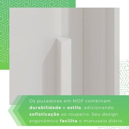 Guarda-roupa 4 Gavetas 3 Portas de Correr com Espelho com Pés Porto - 8