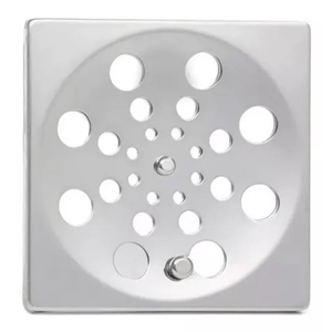 Ralo Grelha Tampa Inox Quadrado 10x10 Rotativo Abre e Fecha