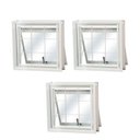 Ver imagem 1 de Kit com 3 Janelas de Aço Maxim-ar 50x50cm com Grade Minas Sul Mgm