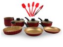 Ver imagem 1 de Conjunto Todo Dia 7 pçs Antiaderente feito em Alumínio com Alças e Pomel em Baquelite Antitérmico Co