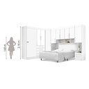 Ver mais imagens de Dormitorio Completo Georgia Ja Branco P