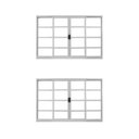 Ver imagem 1 de Kit com 2 Janelas de Aço de Correr 100x150cm 4 Folhas Brancas MGM
