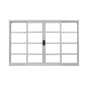 Ver imagem 4 de Kit com 2 Janelas de Aço de Correr 100x150cm 4 Folhas Brancas MGM