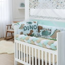 Ver imagem 1 de Kit Berço Baby Dream 10 Peças Super Aconchegante e Charmoso Sublimado:dino
