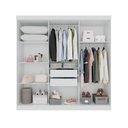 Ver imagem 2 de Guarda-Roupa 2 Gavetas 6 Portas Lisboa Branco