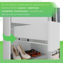 Ver mais imagens de Guarda-Roupa 2 Gavetas 6 Portas Lisboa Branco