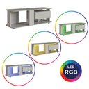 Ver imagem 3 de Estante Baixa Rack Tv até 55" 135x45x47cm Gaveta Iluminação Led Rgb Ra0136 Arenas