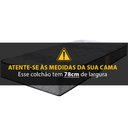 Ver imagem 5 de Colchão Solteiro Ortopédico Firme Espuma D33 Antialérgico Certificado 78x188x17cm Bf Colchões