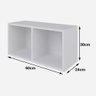 Nicho Mdf Branco Tx Retangular com Fundo 30a X 60l X 24p Cm Nchbr007 - 2