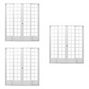 Ver imagem 1 de Kit com 3 Portas de Aço de Correr 215x200cm Minas Sul MGM Branco