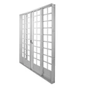 Ver imagem 5 de Kit com 3 Portas de Aço de Correr 215x200cm Minas Sul MGM Branco