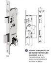 Ver imagem 2 de Fechadura 3F 522/11250 Branco Prf Estreito Maçaneta Broca 21