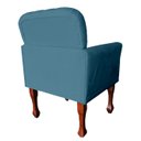 Ver imagem 2 de Poltrona Stephany Estofada para Quarto e Sala de Estar - Suede - Sv Decor:azul Royal