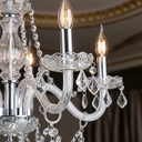 Ver imagem 3 de Lustre Candelabro France Nice Cristal Legítimo Transparente 5 Braços E14 Clássico