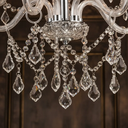 Ver imagem 4 de Lustre Candelabro France Nice Cristal Legítimo Transparente 5 Braços E14 Clássico