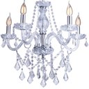 Ver imagem 1 de Lustre Candelabro France Nice Cristal Legítimo Transparente 5 Braços E14 Clássico