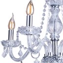 Ver imagem 3 de Lustre Candelabro France Nice Cristal Legítimo Transparente 5 Braços E14 Clássico