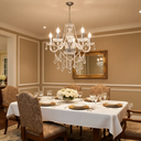 Ver imagem 2 de Lustre Candelabro France Nice Cristal Legítimo Transparente 5 Braços E14 Clássico