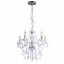 Ver imagem 5 de Lustre Candelabro France Nice Cristal Legítimo Transparente 5 Braços E14 Clássico