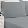 Jogo de Cama Malha Lençol 100% Algodão Gran Moratta 3 Peças Casal - Cinza - 1
