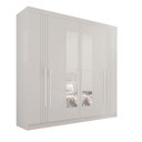 Ver imagem 3 de Guarda-Roupa 4 Gavetas 6 Portas com Espelho Lisboa Branco