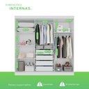 Ver imagem 5 de Guarda-Roupa 4 Gavetas 6 Portas com Espelho Lisboa Branco