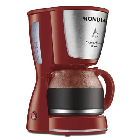 Cafeteira Elétrica Mondial Dolce Arome Vermelho/inox 800w 220v - C-32-32x-r