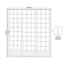 Ver imagem 6 de Kit com 2 Portas de Aço de Correr 215x200cm com Vidro Minas Sul MGM Branco