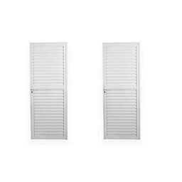 Kit com 2 Portas de Alumínio Laminada 210x70cm Soft Plus Mgm - 1