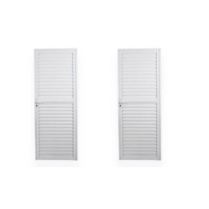 Kit com 2 Portas de Alumínio Laminada 210x70cm Soft Plus Mgm