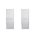 Ver imagem 2 de Kit com 2 Portas de Alumínio Laminada 210x70cm Soft Plus MGM Branco
