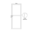 Ver imagem 6 de Kit com 3 Portas de Alumínio Laminada 210x80cm Soft Plus Mgm