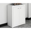 Ver imagem 1 de Balcão de Escritório Me4103 C/ 2 Portas Branco - Tecno Mobili