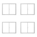 Ver imagem 1 de Kit com 4 Janela de Alumínio de Correr 100x120cm Vidro Liso Branco Linha Soft MGM