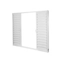 Ver imagem 4 de Kit com 2 Janelas de Alumínio Veneziana de Correr 100x120cm 4 Folhas sem Vidro Soft Plus MGM Branco