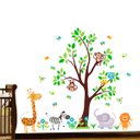 Ver imagem 1 de Adesivo de Parede Infantil Safári Baby Zoo-Especial 103x90cm